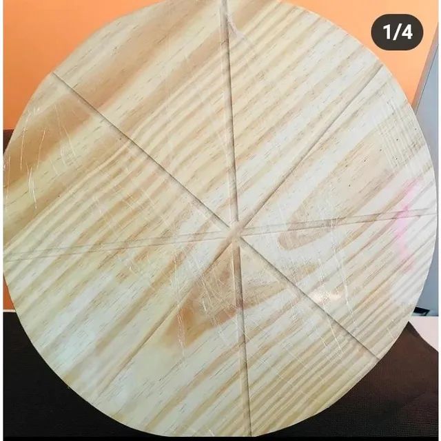 Tabua Redonda 35cm para Servir Ideal para Pizzas - Foto 2