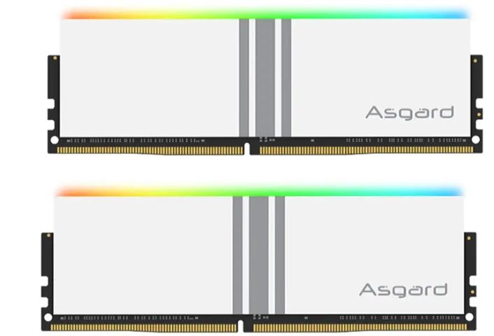 Memória DDR4 Asgard Valkyrie 16GB (2x8GB) RGB 3200mhz branca - lacrado - Foto 2