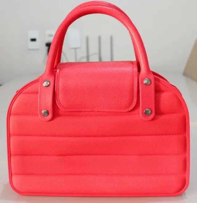 Bolsa de mão - Vermelha - EVA - Linda - Leve - Resistente - Foto 2