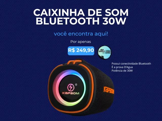 Caixa de Som Bluetooth KapBom 30W