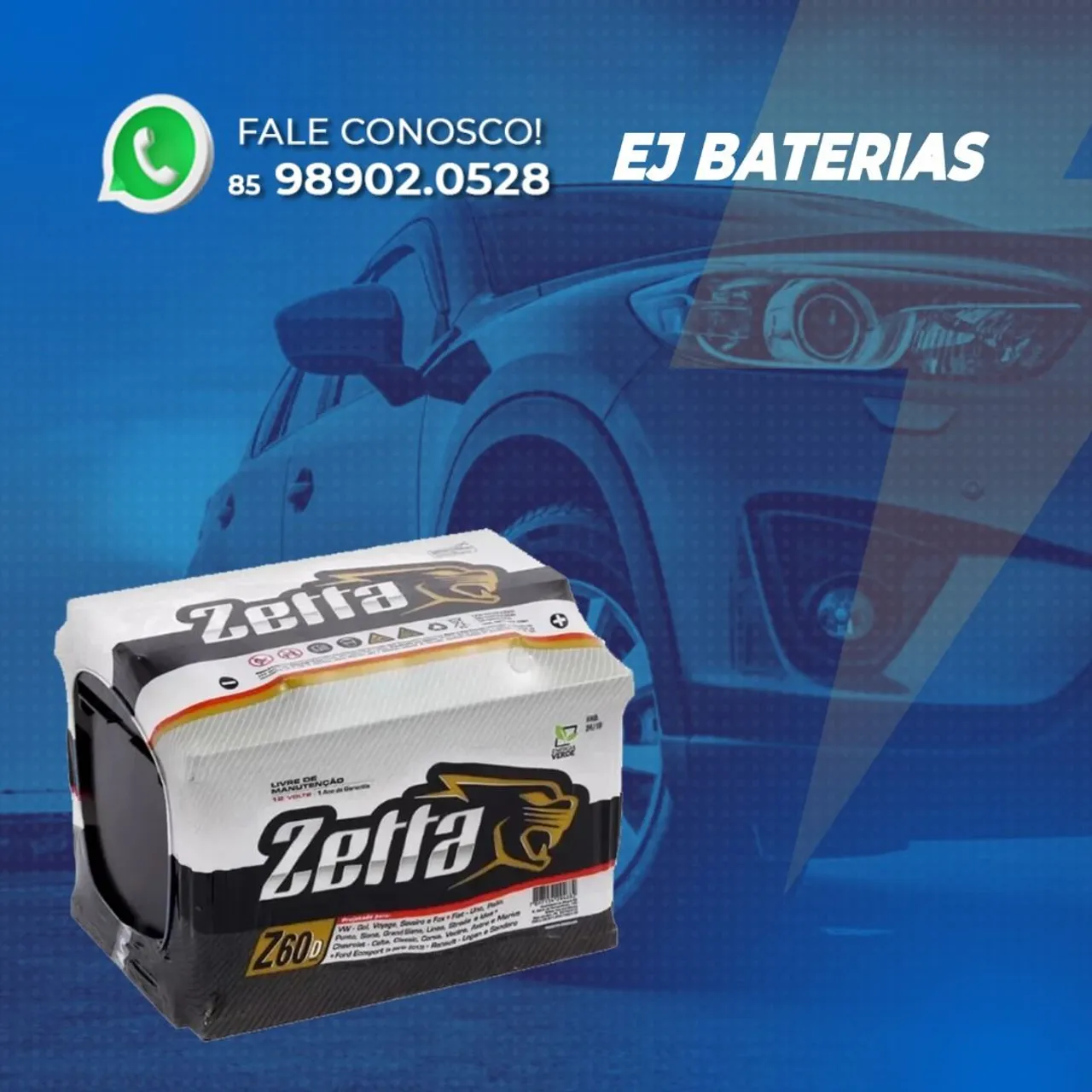 Bateria de carro em oferta