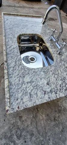 Pia cozinha completa com torneira  - Foto 6