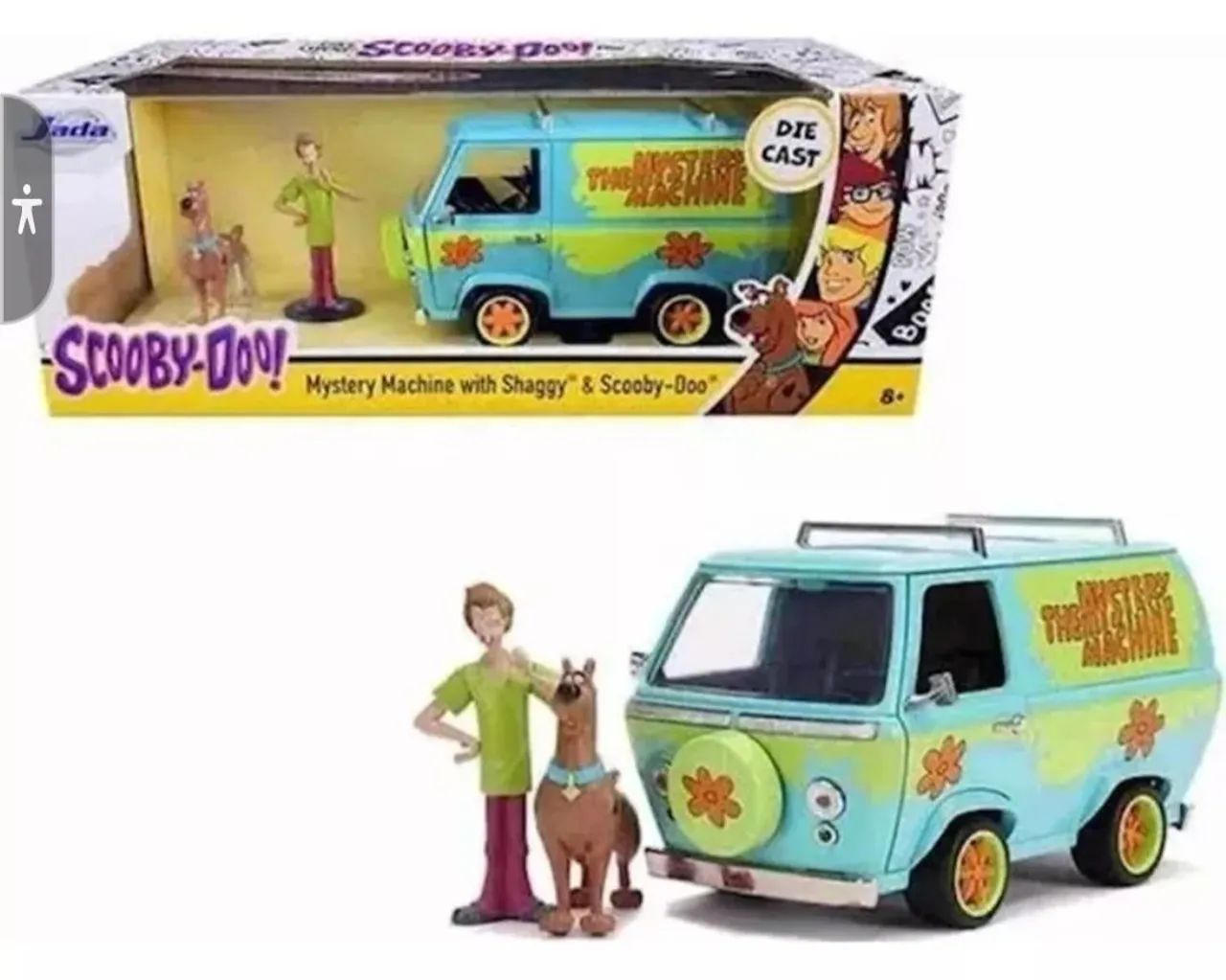Miniatura da van Scooby-Doo Mystery Machine Die Cast - Novo