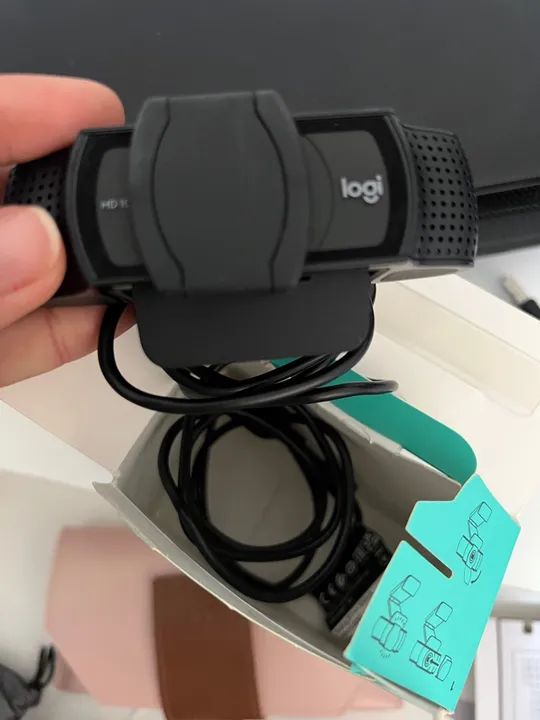 Web Cam C920s Pro HD- ótima qualidade  - Foto 3