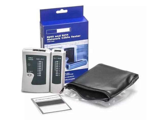 Testador de Conectores Rj45/Rj11/Rj12 (P/ Cabo de Rede UTP/Cat, CCI entre outros)