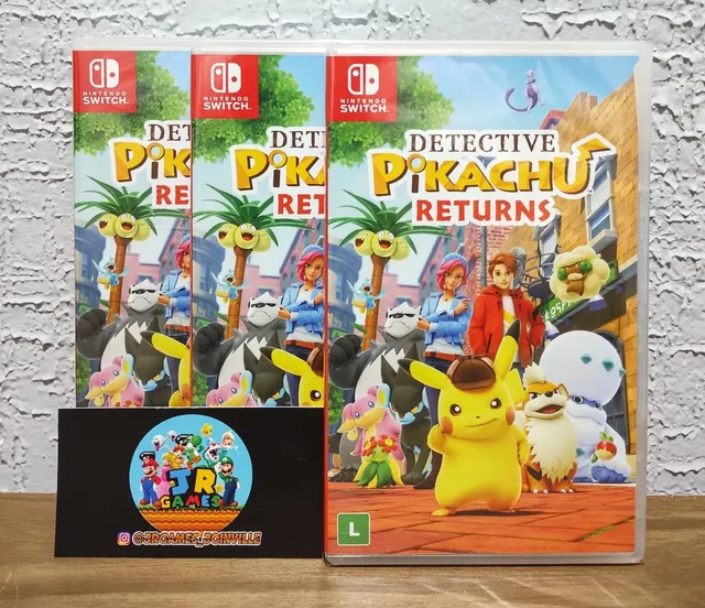 (Lacrado) Detective Pikachu Returns Switch (Aceitamos seu jogo usado como pagamento)