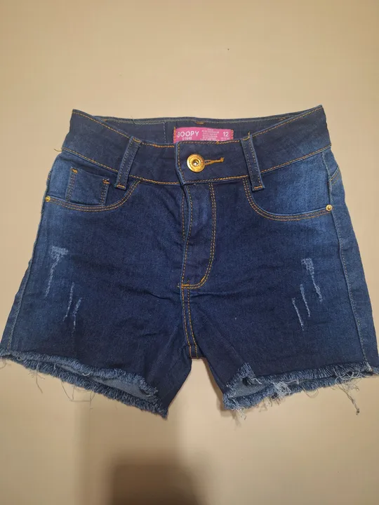Short jeans infantil novo