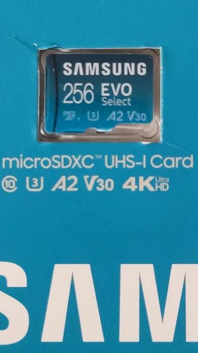 L187) Sd Card Samsung 256Gb - Evo Select Top de Linha com Nota Fiscal - Foto 4