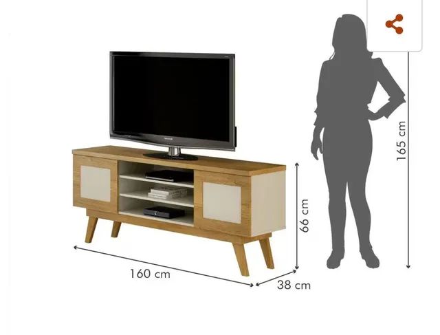 *Rack Detroid Até 60" 1,60 cm Pronta Entrega  - Foto 2