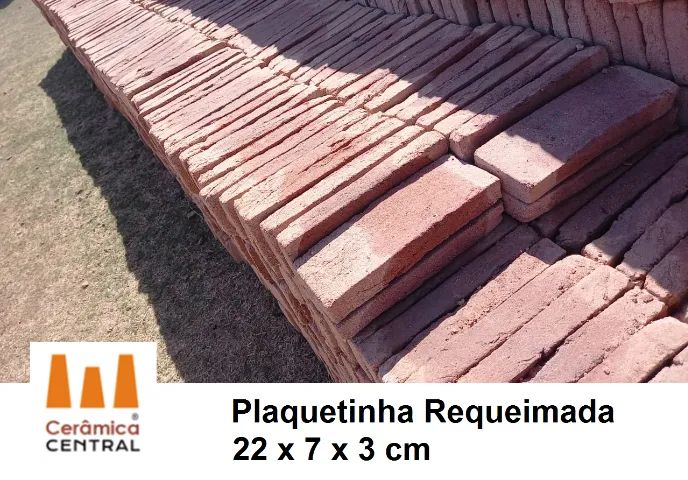Plaquetas Requaimadas tijolinhos para revestimento rústico - Foto 2