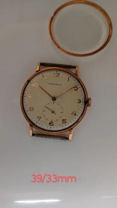 Relógio Movado caixa ouro rosado modelo Calatrava  - Foto 4