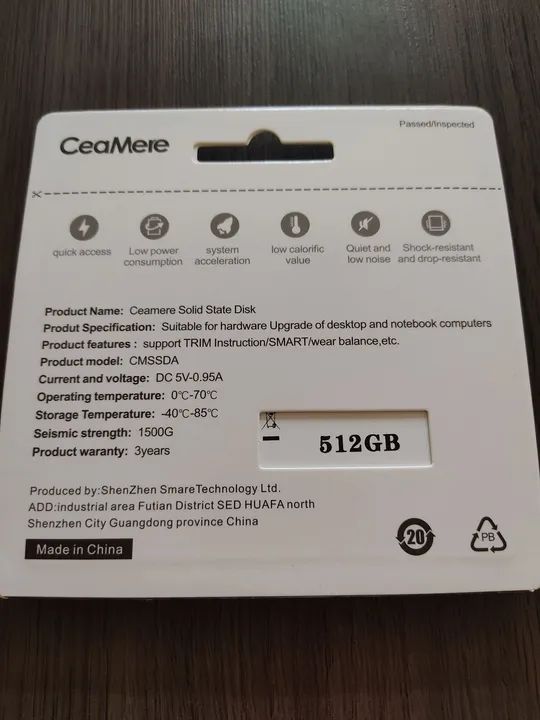 SSD 2.5 SATA 512gb CeaMere (Novo) - Anápolis  - Foto 3