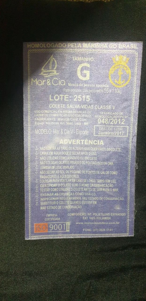 Colete Salva-Vidas Mar & Cia G - Foto 3