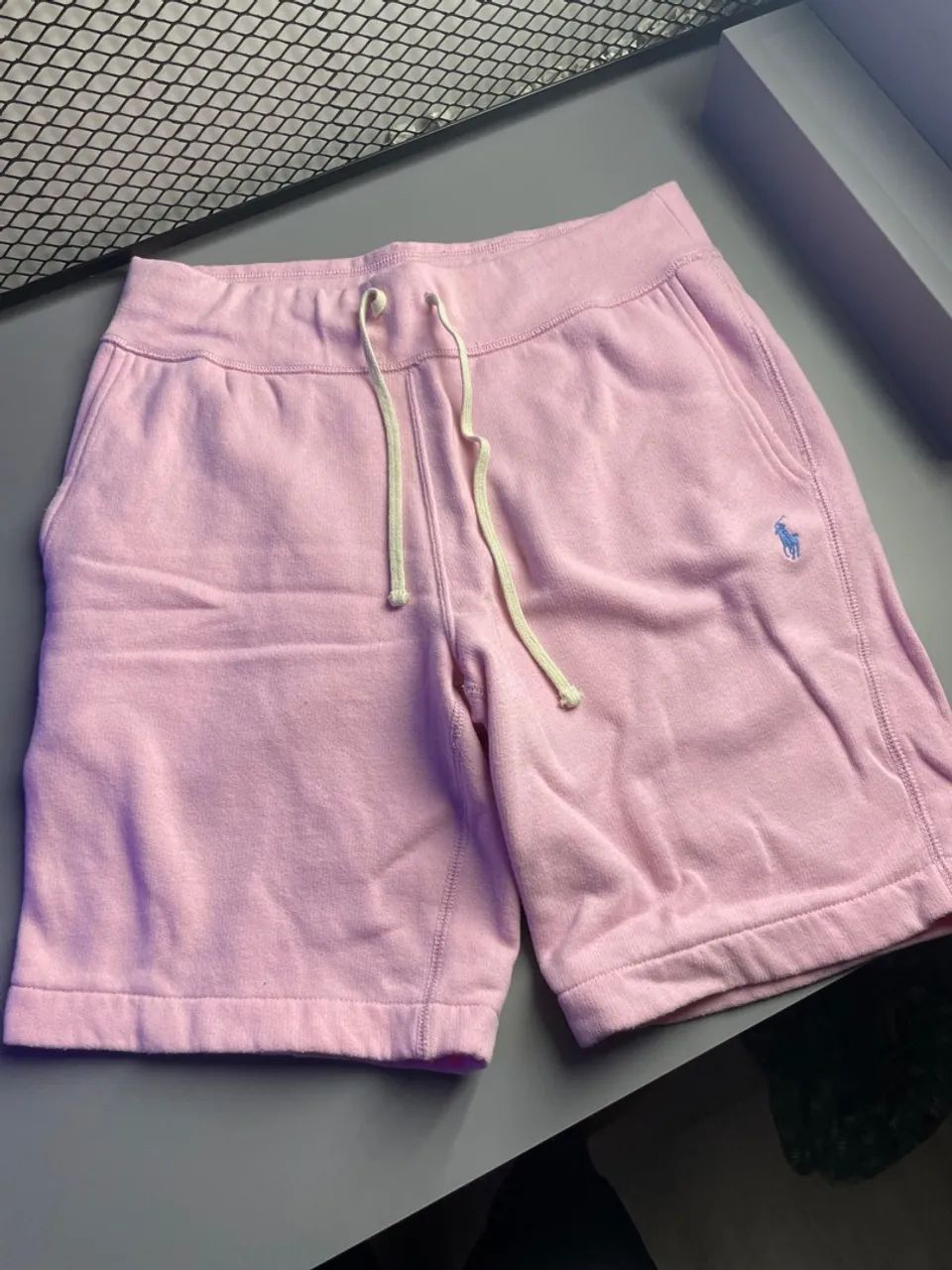 Shorts de Moletom Rosa Polo Ralph Lauren