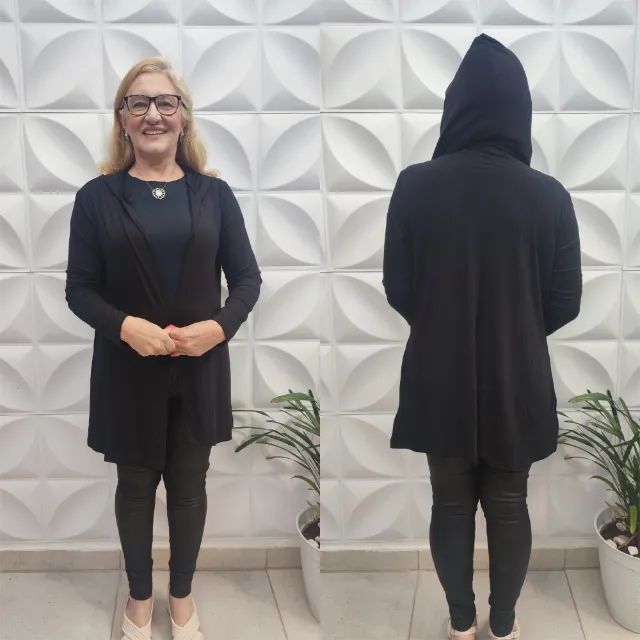Cardigan Feminino com Capuz - Leveza, Estilo e Conforto o Ano Todo! - Foto 2