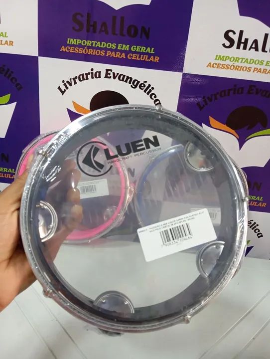 Pandeiro Júnior Luen - 8 Polegadas - Diversas Cores - Foto 4