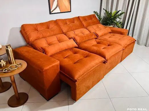 SOfa retrátil e reclinável Toronto 2,75 extra macio  - Foto 3
