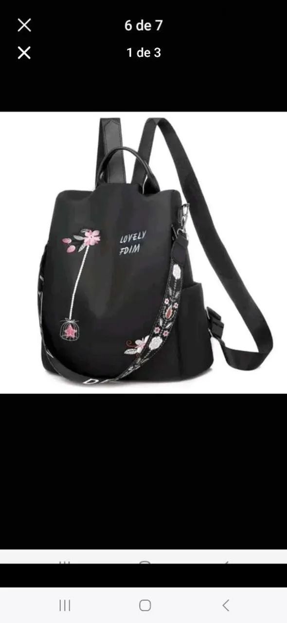 Bolsa Mochila Antifurto Impermeável  - Foto 2