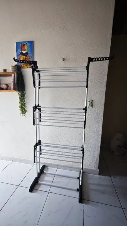 Varal de chão dobrável 3 andares