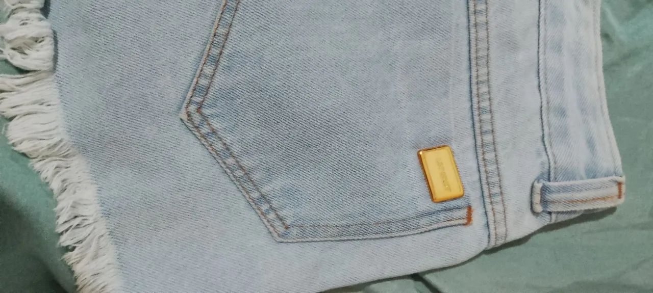 Short jeans azul tam. 46 - Foto 4