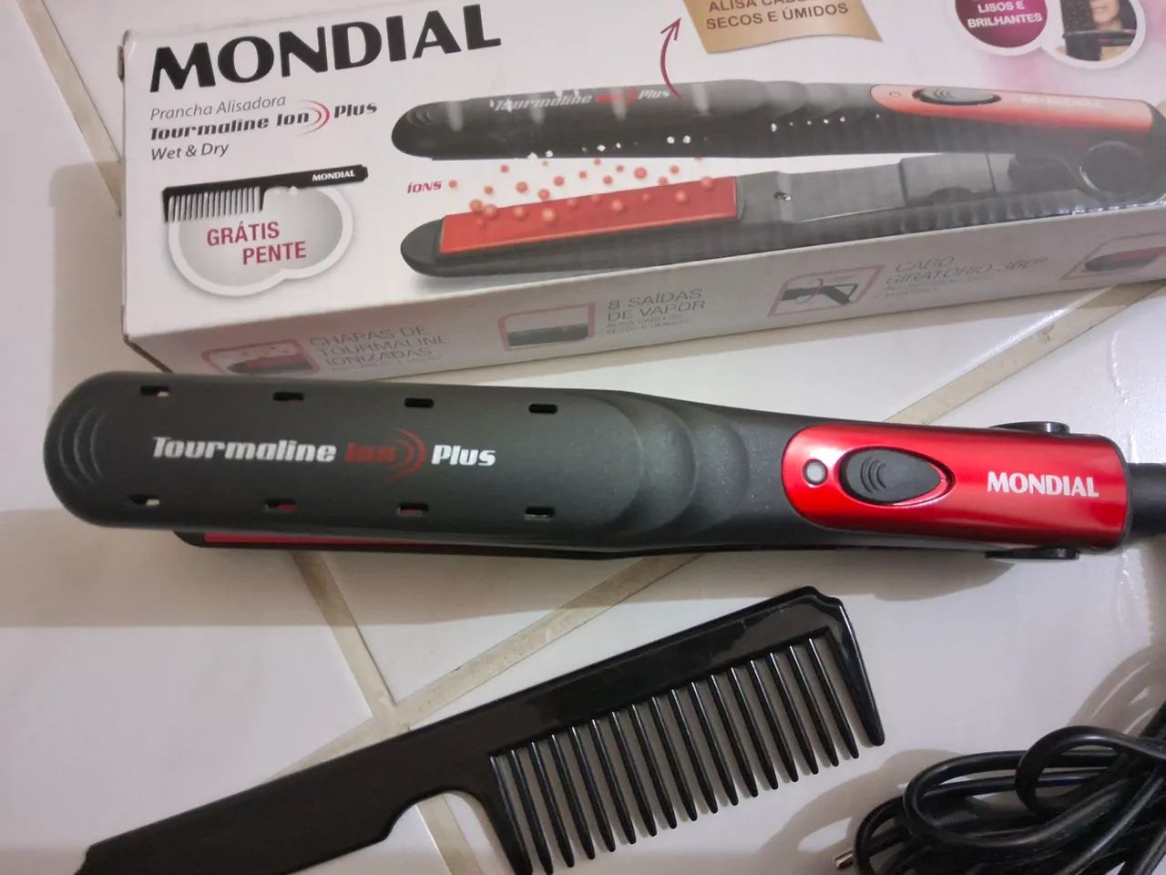 Prancha Alisadora Tourmaline Íon Plus Mondial - Foto 2