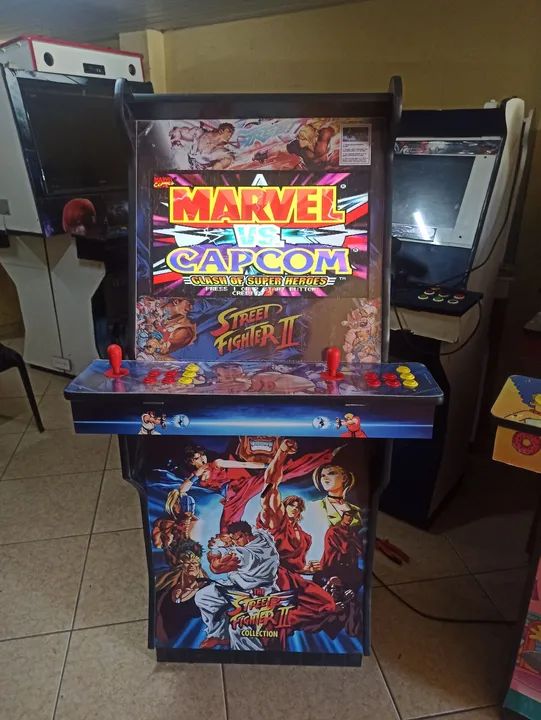 Fliperama Multijogos Mario , Street , Marvel 