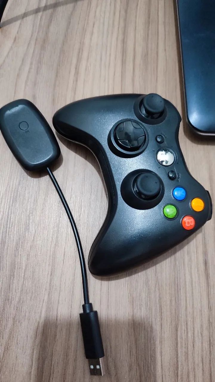 Controle Xbox 360 Wireless - Preto