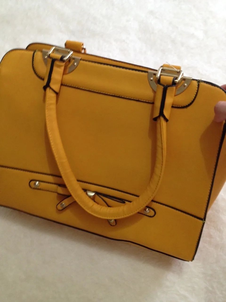 Bolsa Feminina Amarela Nova - Foto 4