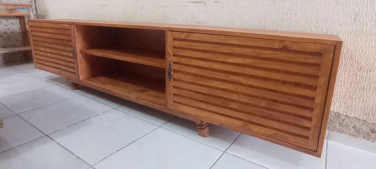 Rack de madeira maciça pinus  - Foto 3