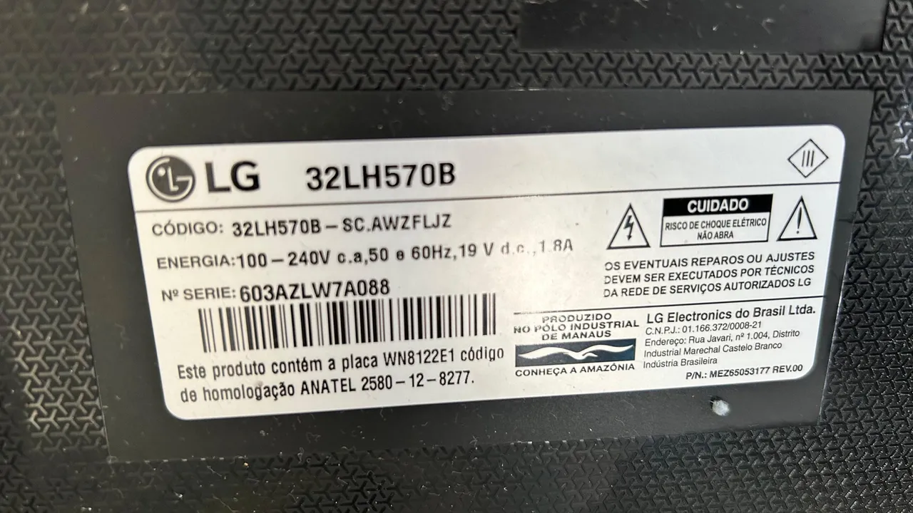 TV LG 32 polegadas 32LH570B