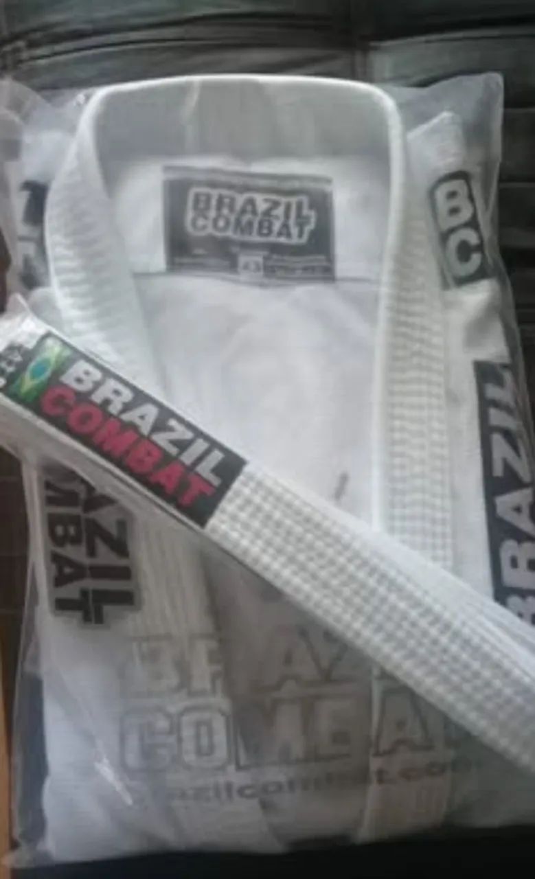 Kimono trançado+ faixa da Brazil combat unissex  - Foto 3