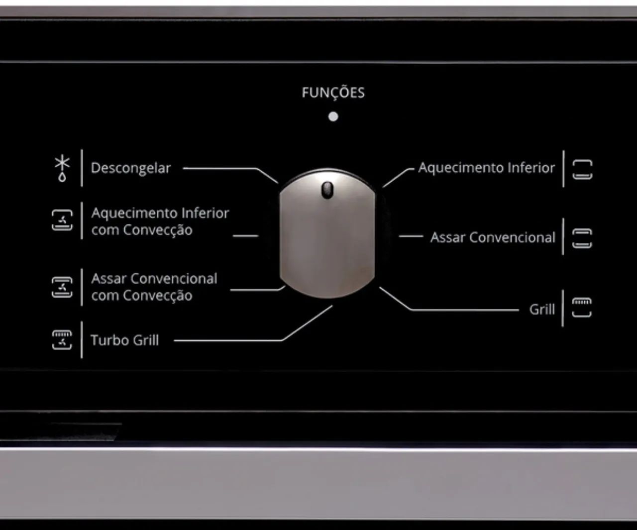 Forno Elétrico de Embutir Brastemp BOC84AE 84L - Grill, Convecção, Bivolt