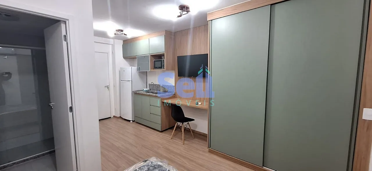 Studio para Locação MOBILIADO NOVO NUNCA HABITADO, 27m², Sem Vaga, Santo Amaro, São Paulo,