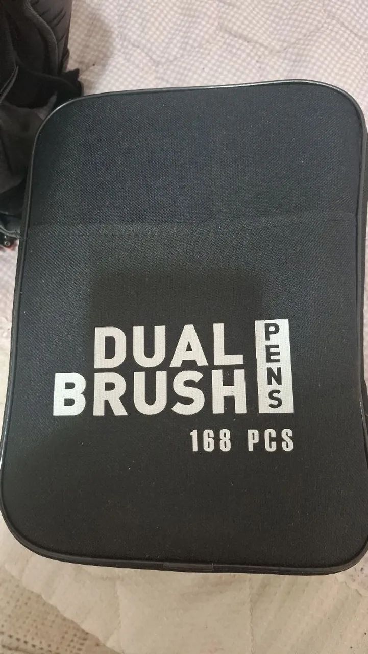 Estojo de Canetinhas Dual Brush 168 Cores Ponta Porosa - Dexin