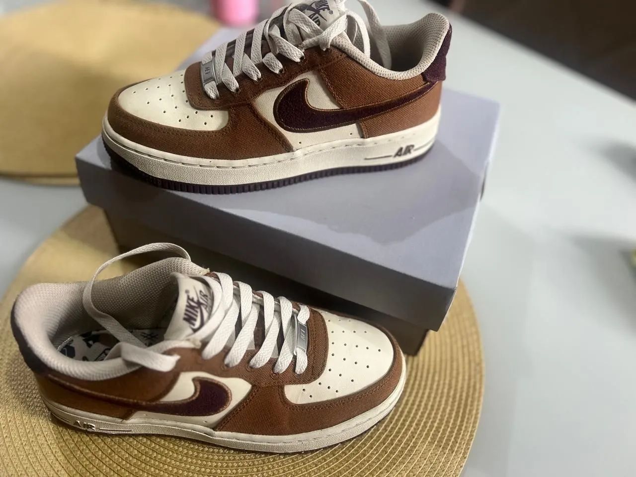 Nike Air Force 1 Low - Marrom e Bege