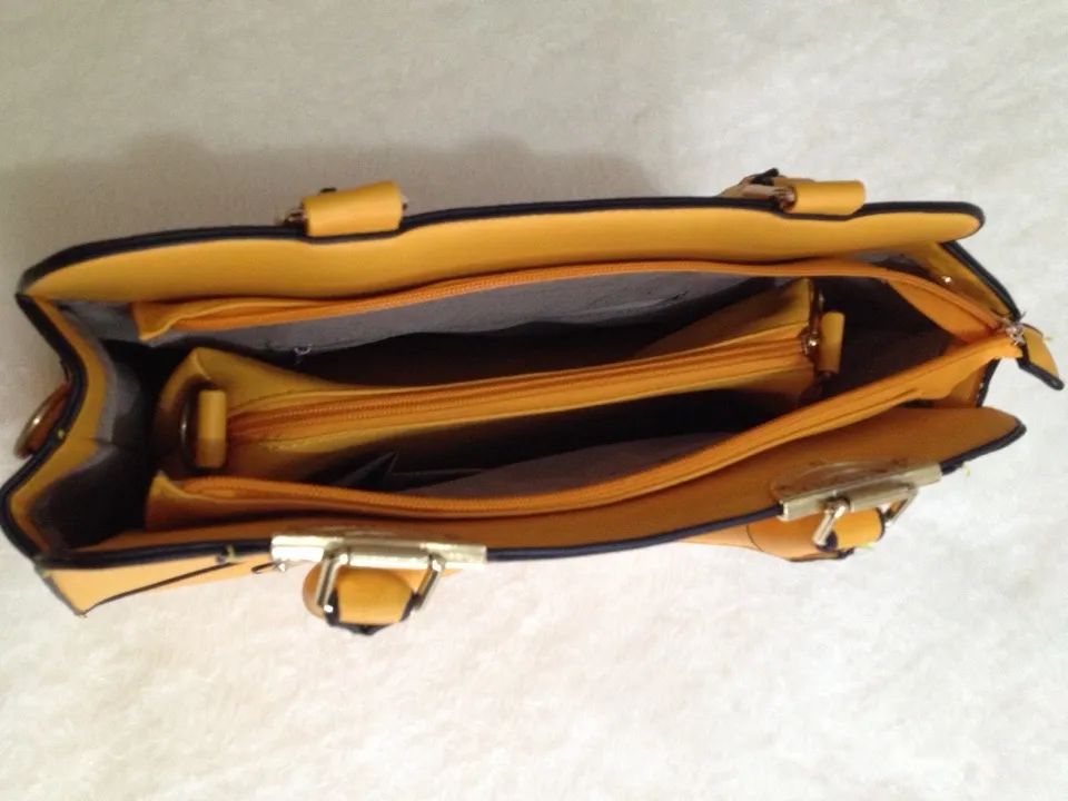 Bolsa Feminina Amarela Nova - Foto 3