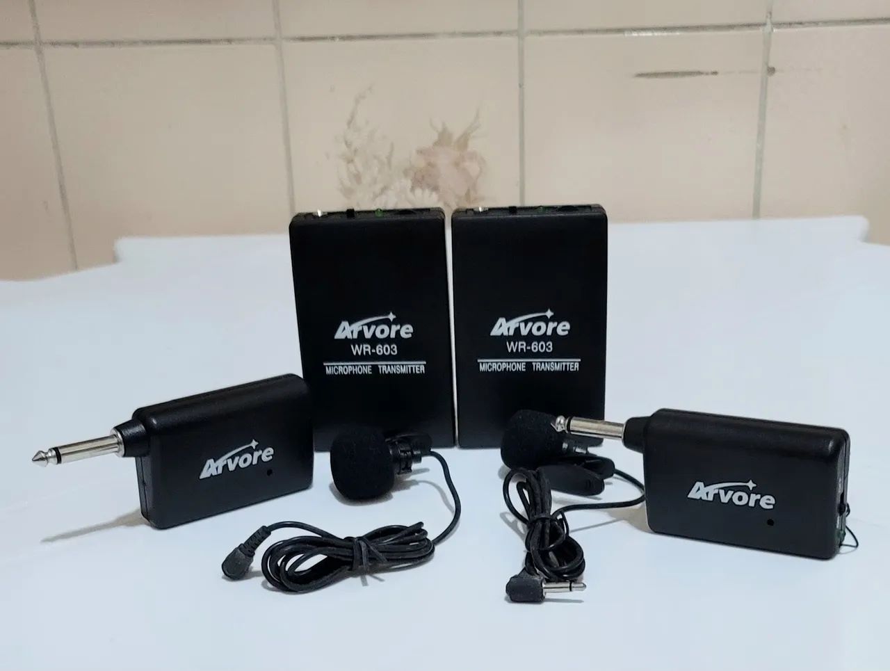 MICROFONES SEM FIO LAPELA E RECEPTORES - ÁRVORE WR-603 - Foto 3