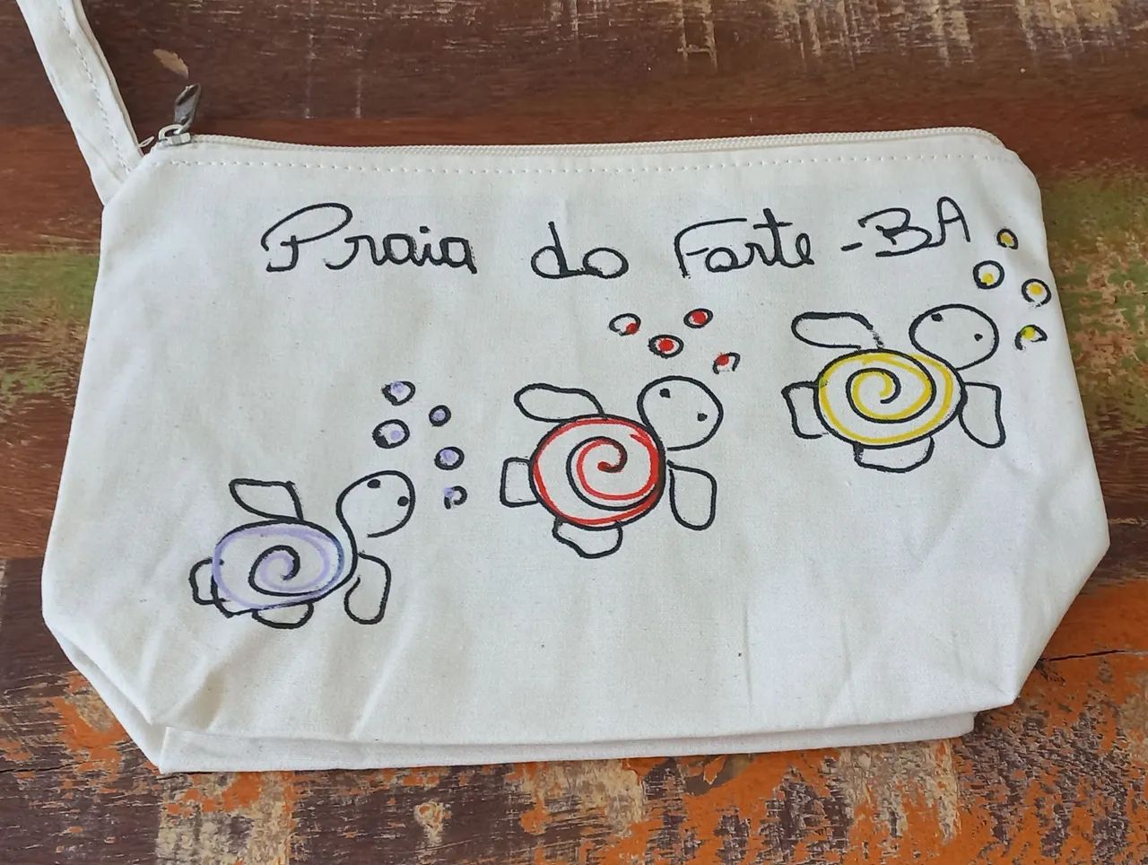 Necessarie em tecido cru - NOVA