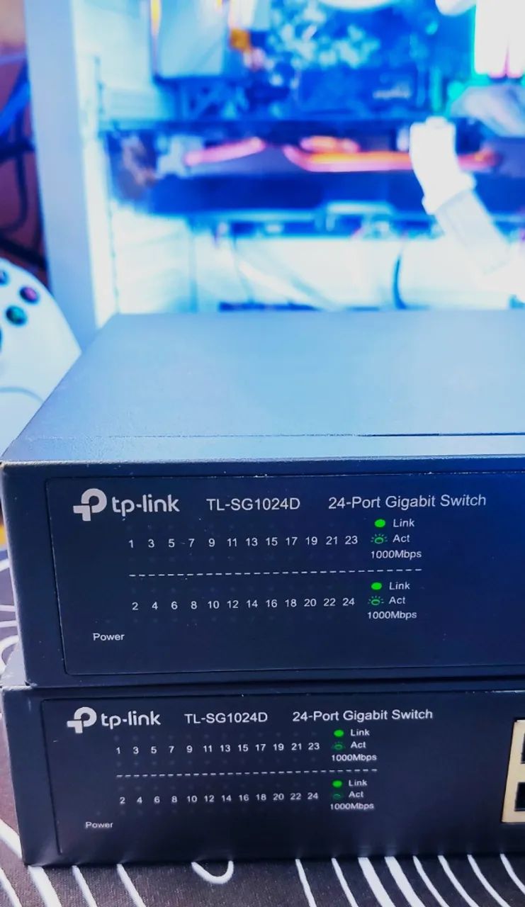 Switch tplink 24 portas gigabit usado - Foto 2