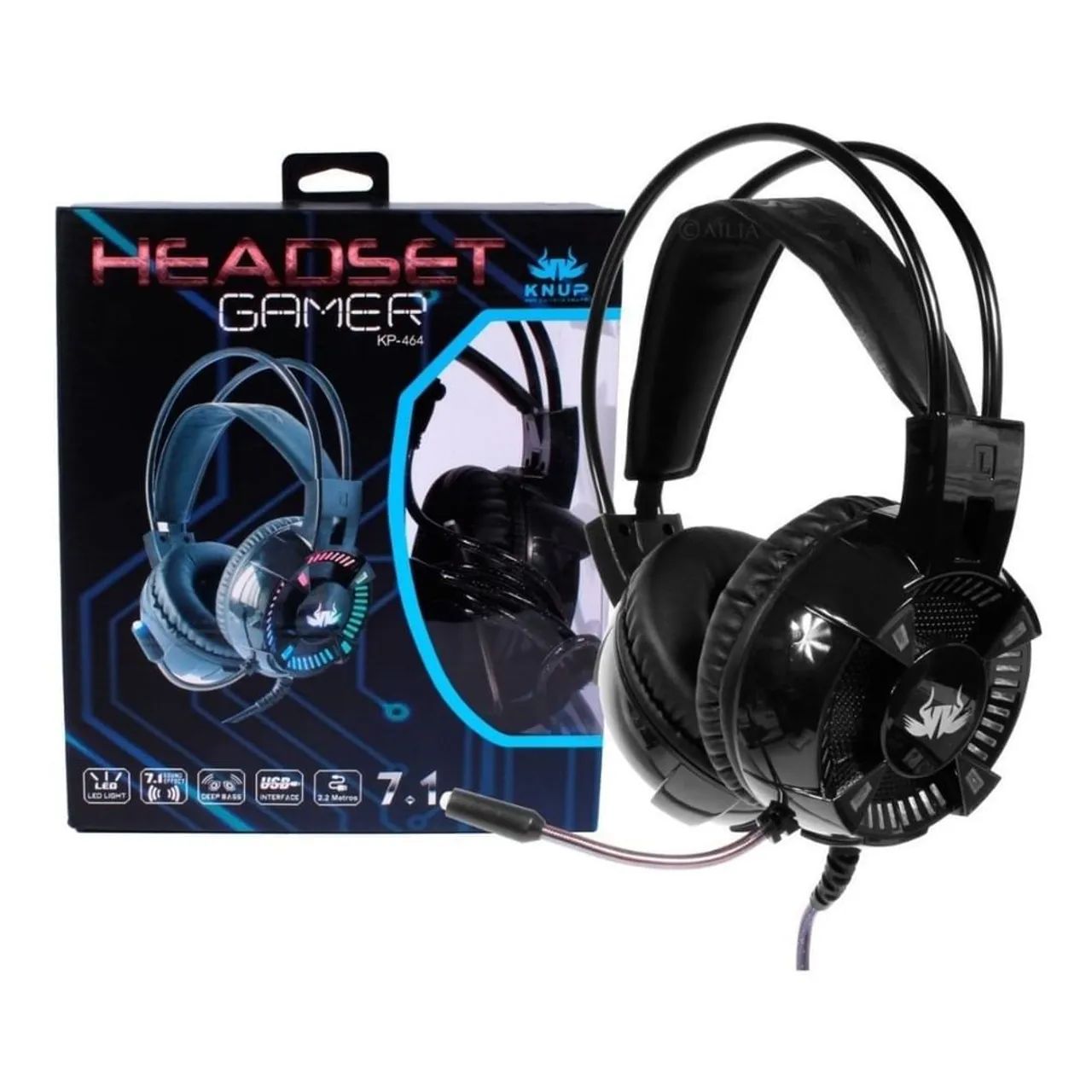 Headset Gamer Knup KP-464 7.1 - Foto 2