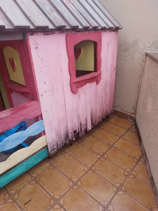  Doa -se essa Casinha de madeira para brincar - Foto 3