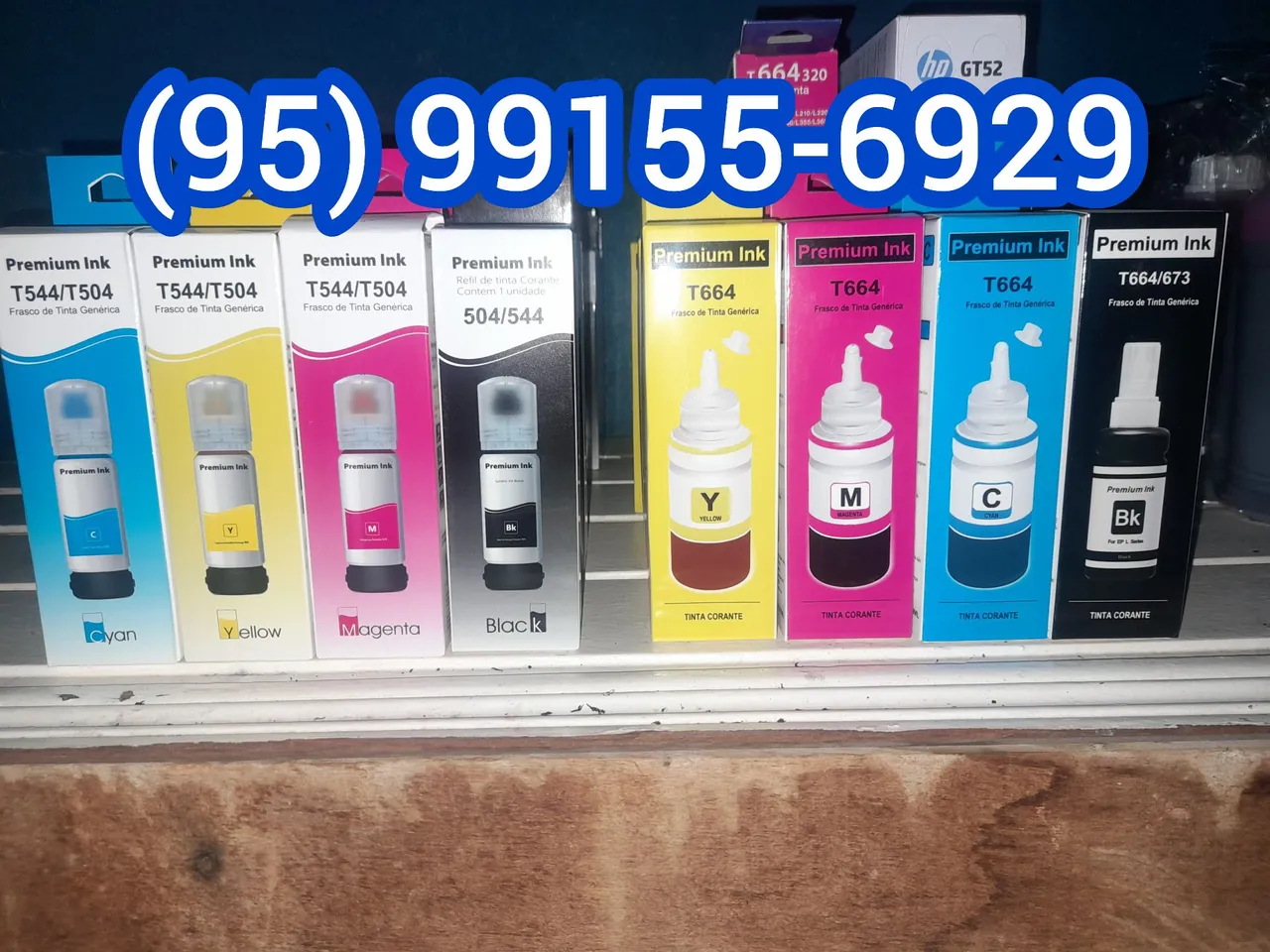 Entrega sem taxa refil de tintas de impressoras