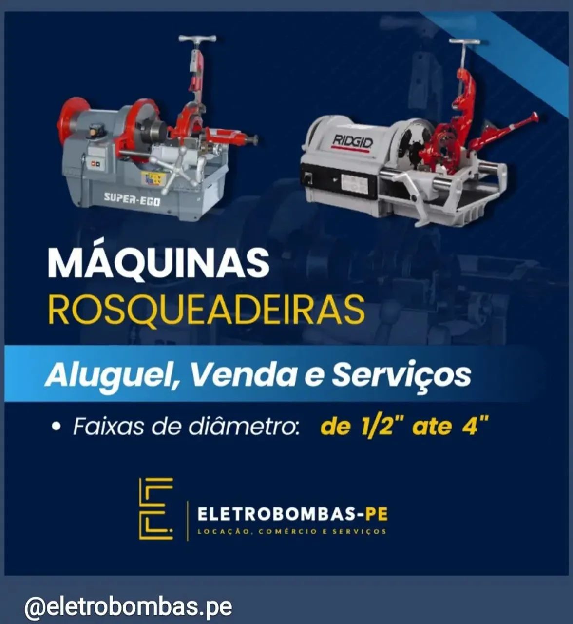Rosqueadeira elétrica - Locação,  Vendas e Serviços  - Foto 2