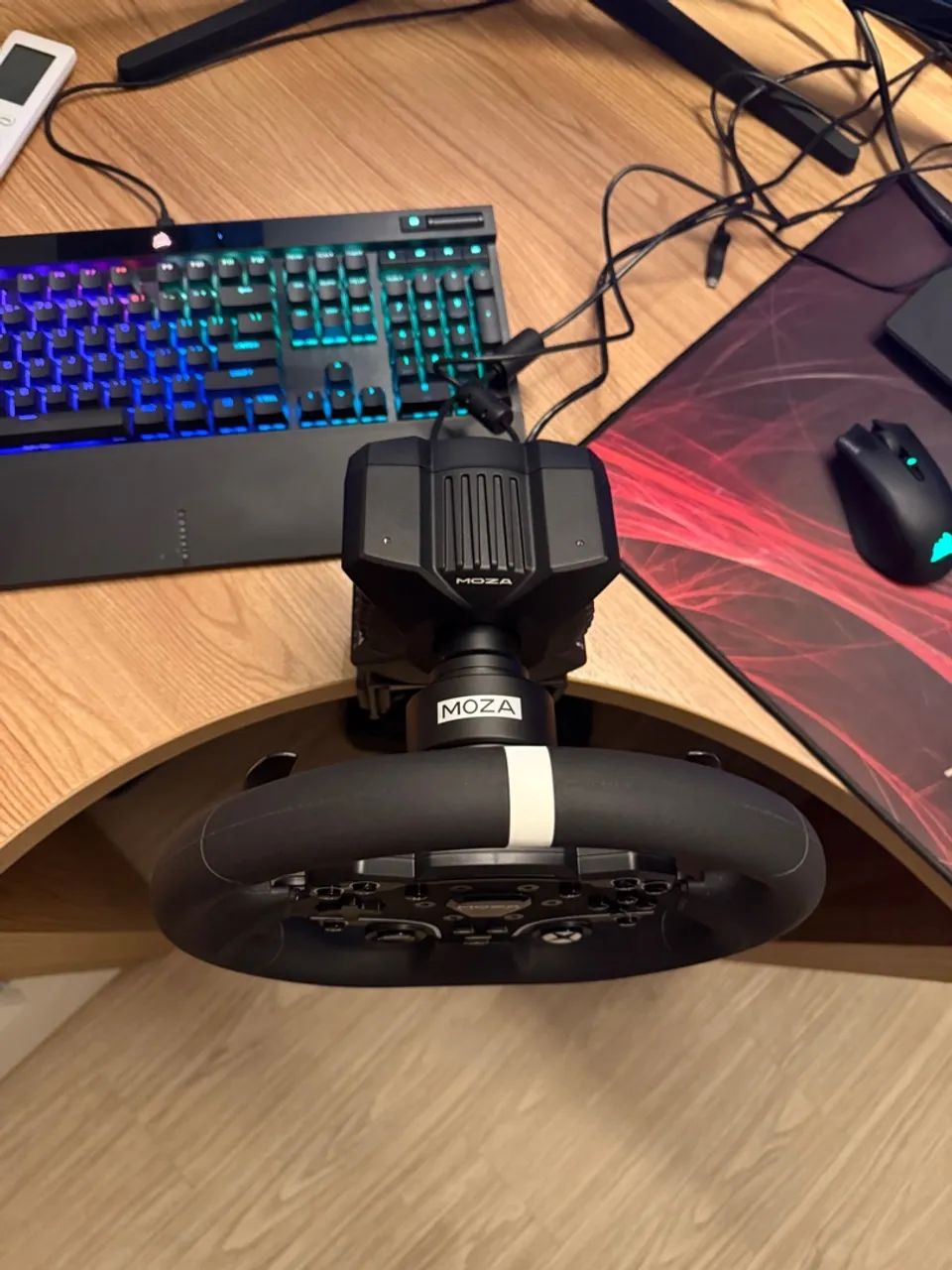 VOLANTE MOZA R3 para PC e XBOX - simulador - Foto 4