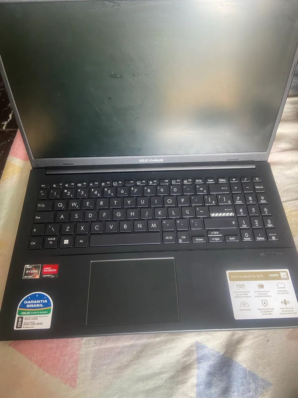 Anúncio de notebook