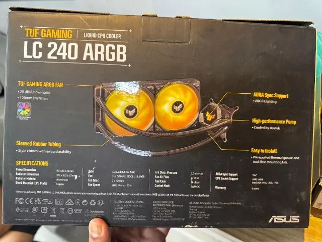 Water Cooler ASUS TUF Gaming LC, 240 ARGB, 240mm, AMD/Intel - Foto 2