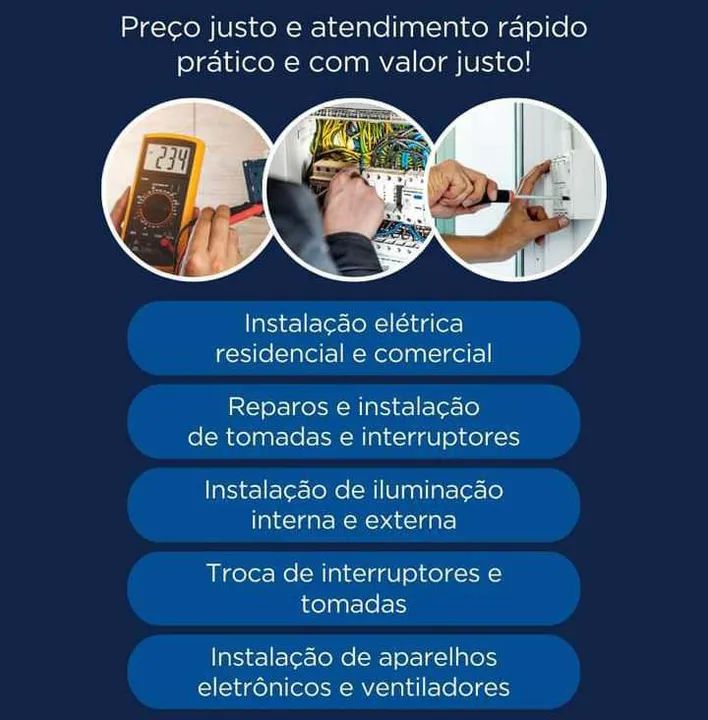 Eletricista de instalação e manutenção ( chuveiros elétricos) 