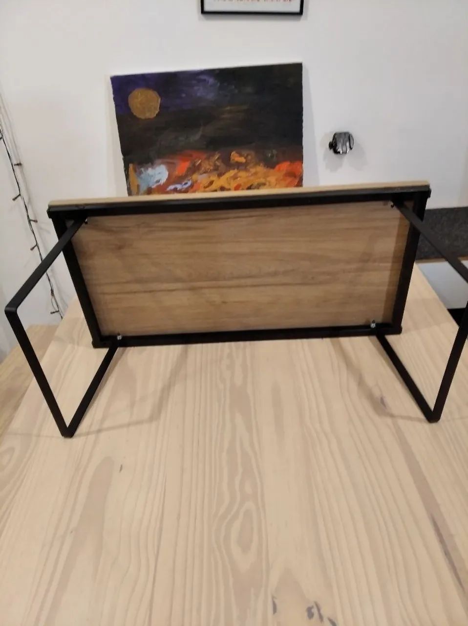Mesinha de colo dobrável Metal e MDF STRASSIS DESING - Foto 2