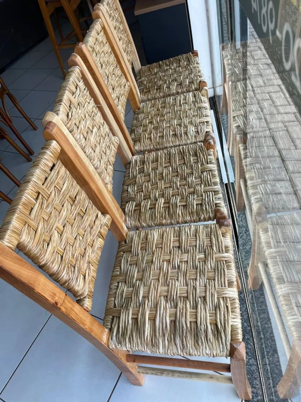 Cadeiras de palha por unidade  - Foto 2