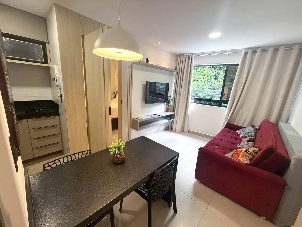Apartamento mobiliado à venda, 1 quarto, Cabo Branco - João Pessoa/PB